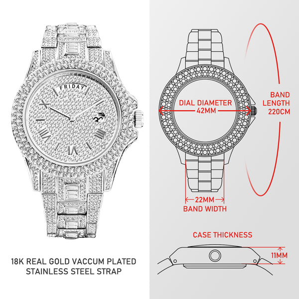 Multifunction Diamond Luxury Watches For Men